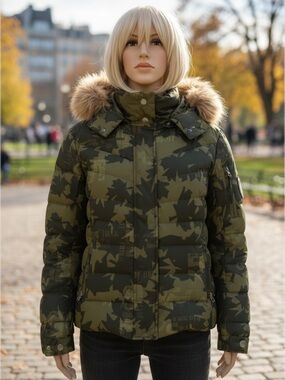 Bogner Olive Green Camouflage Ski Jacket